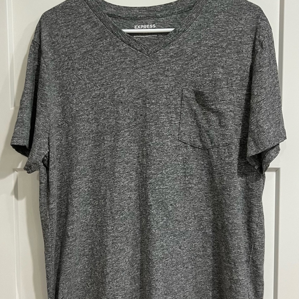 Express Men’s Gray Pocket T-Shirt